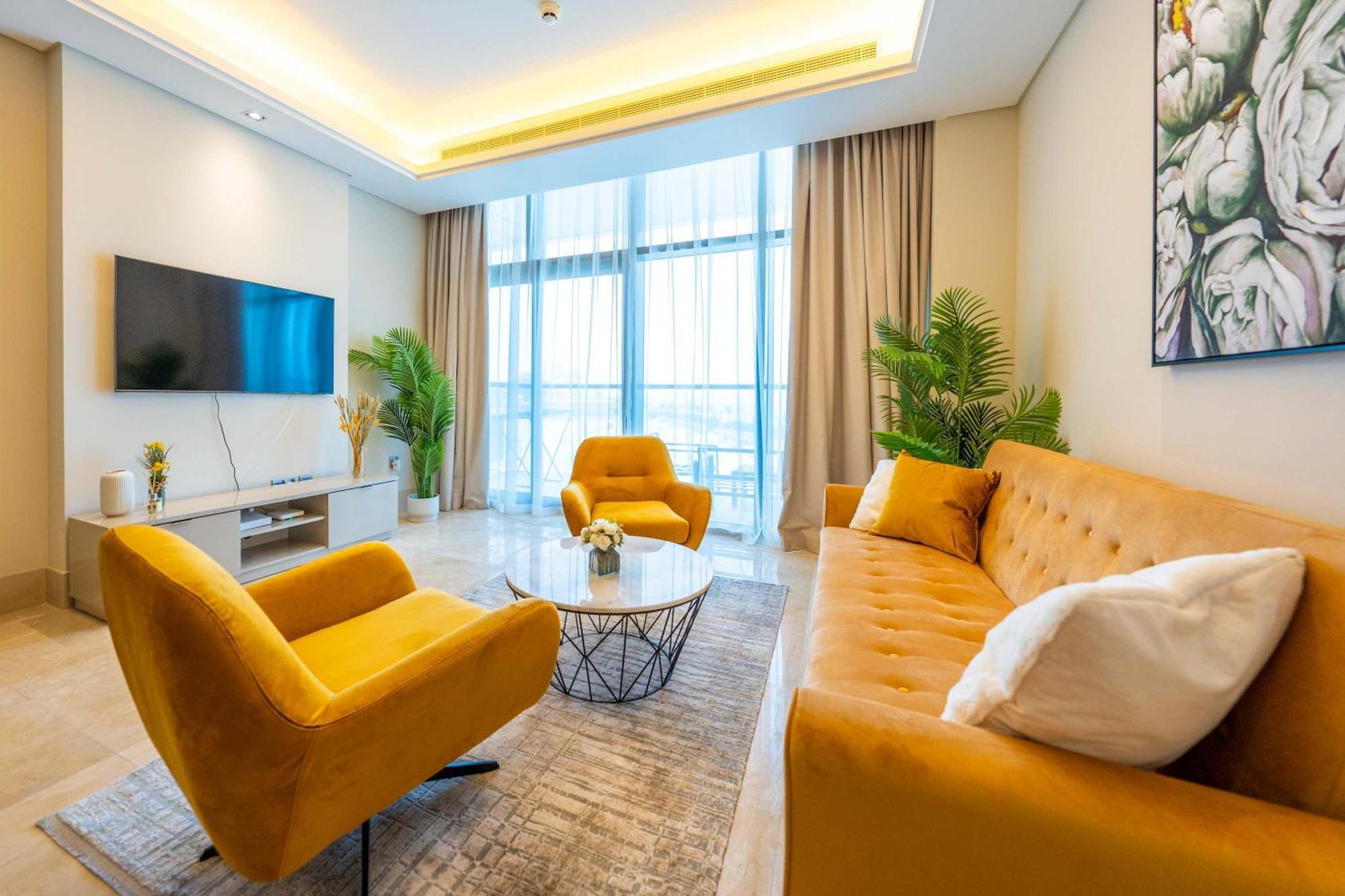 Spacious Beachfront 2 Bedroom Apartment - The 8 ドバイ エクステリア 写真